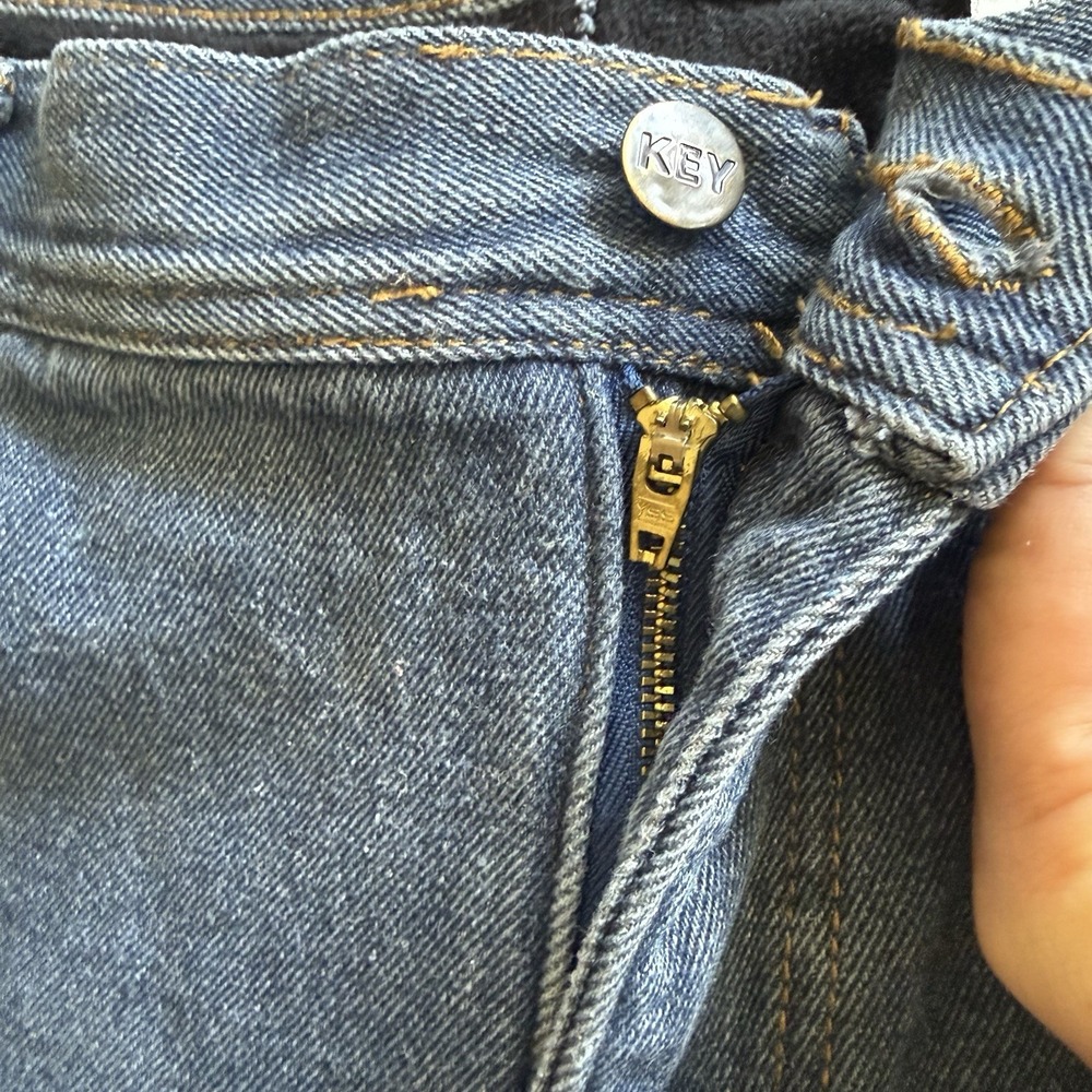 Key Workwear‎ Fleece Lined Jeans Men's 40x30 Indigo Enzyme Wash Insulated 4732 - Picture 6 of 16